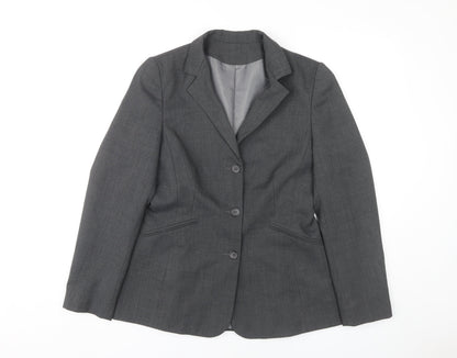 Dorothy Perkins Grey Women's Blazer, Size 12, Lined