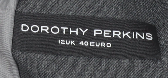 Dorothy Perkins Grey Women's Blazer, Size 12, Lined