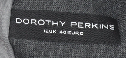Dorothy Perkins Grey Women's Blazer, Size 12, Lined