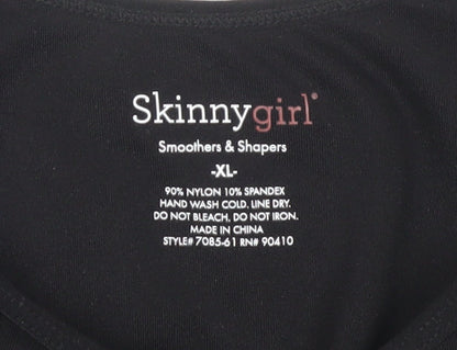 Skinnygirl Women's XL Black Nylon Tank Top