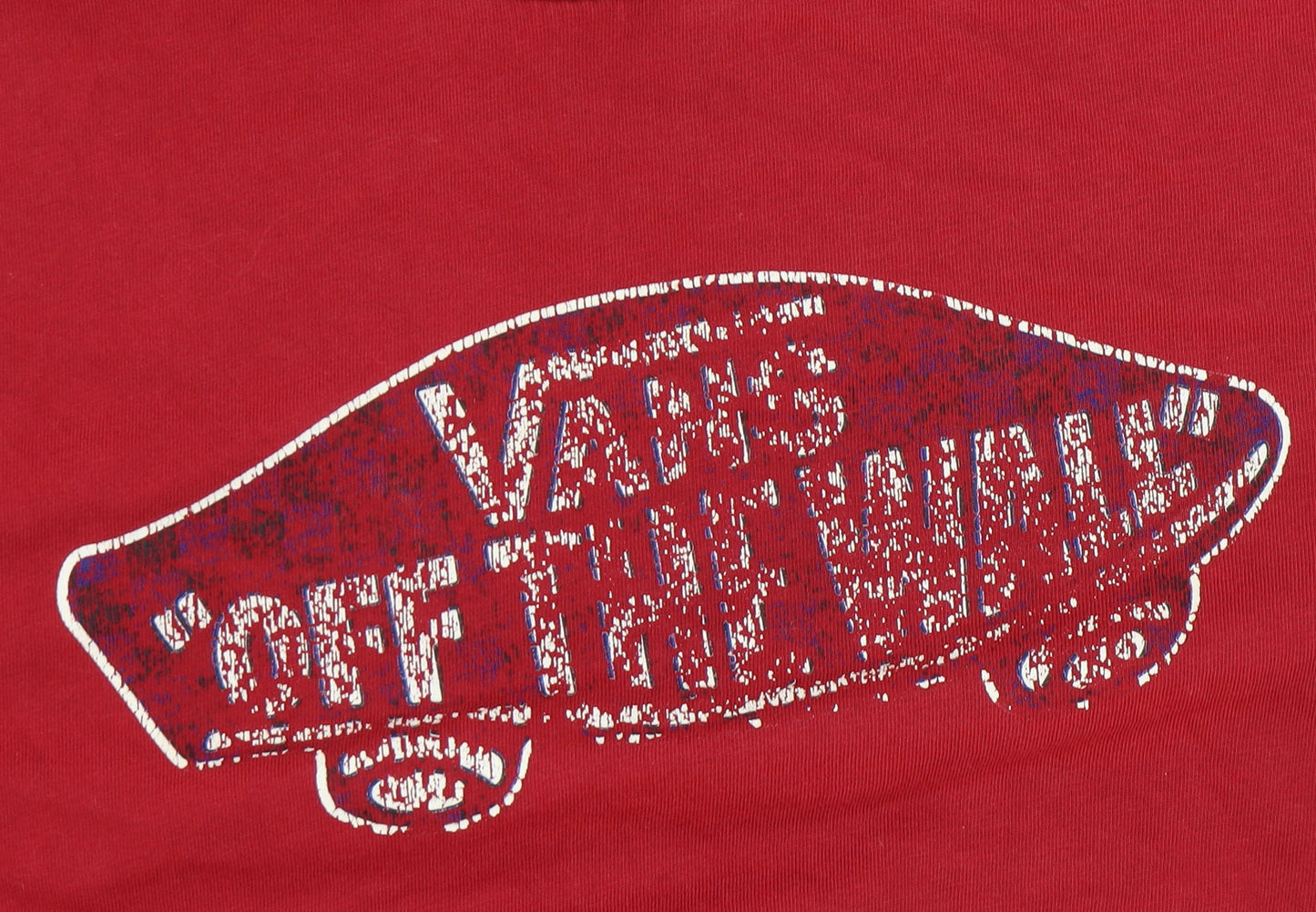 Unisex Adults UK Size M VANS Red Basic T-Shirt
