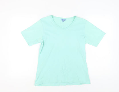 Womens UK Size 18 Hawkshead Green Basic T-Shirt
