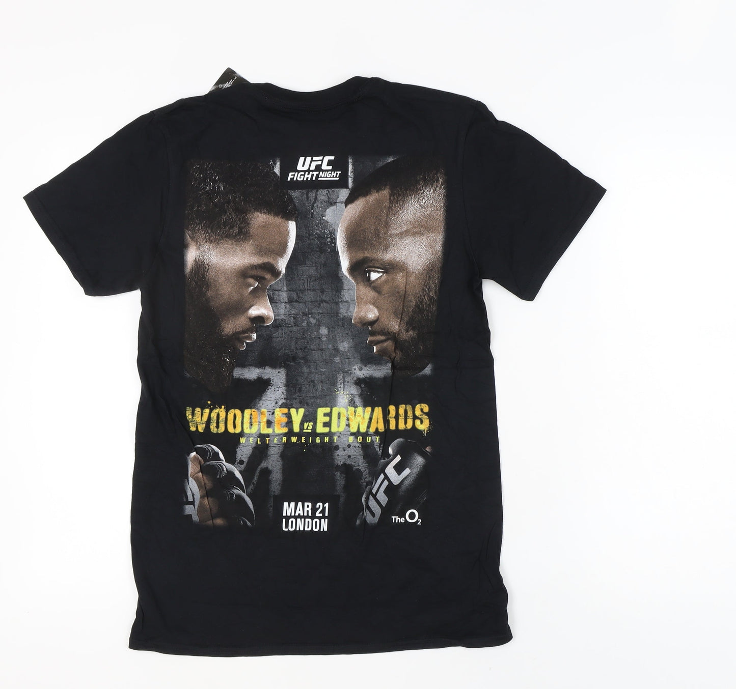 UFC Men's Black Cotton Graphic T-Shirt - Small