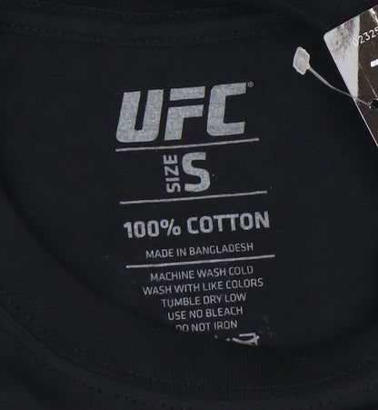 UFC Men's Black Cotton Graphic T-Shirt - Small
