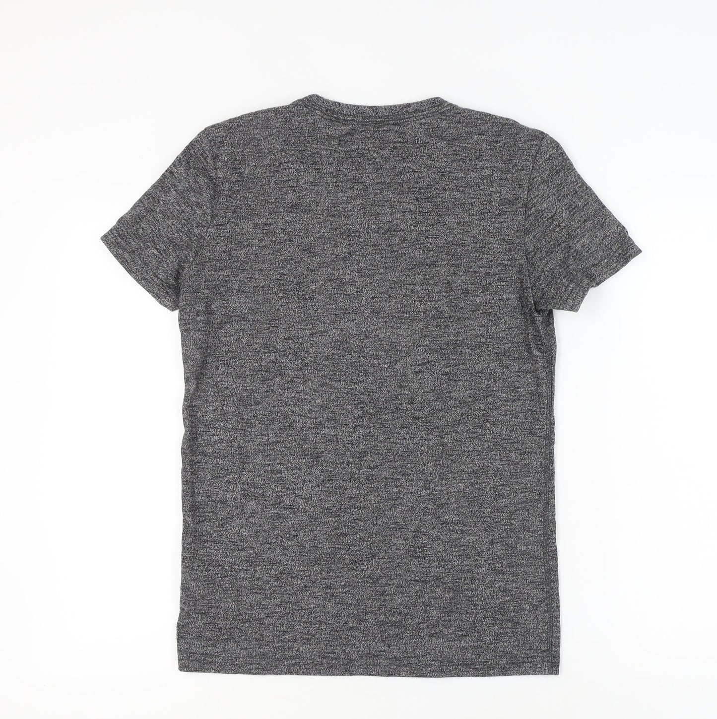 Unisex Adults UK Size S Superdry Grey Basic T-Shirt