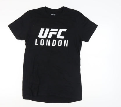 UFC Men's Medium Black Cotton Graphic T-Shirt