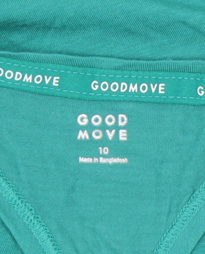 Marks and Spencer Women's Green Racerback Tank - Size 10