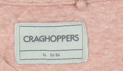 Mens UK Size XL Craghoppers Pink  T-Shirt