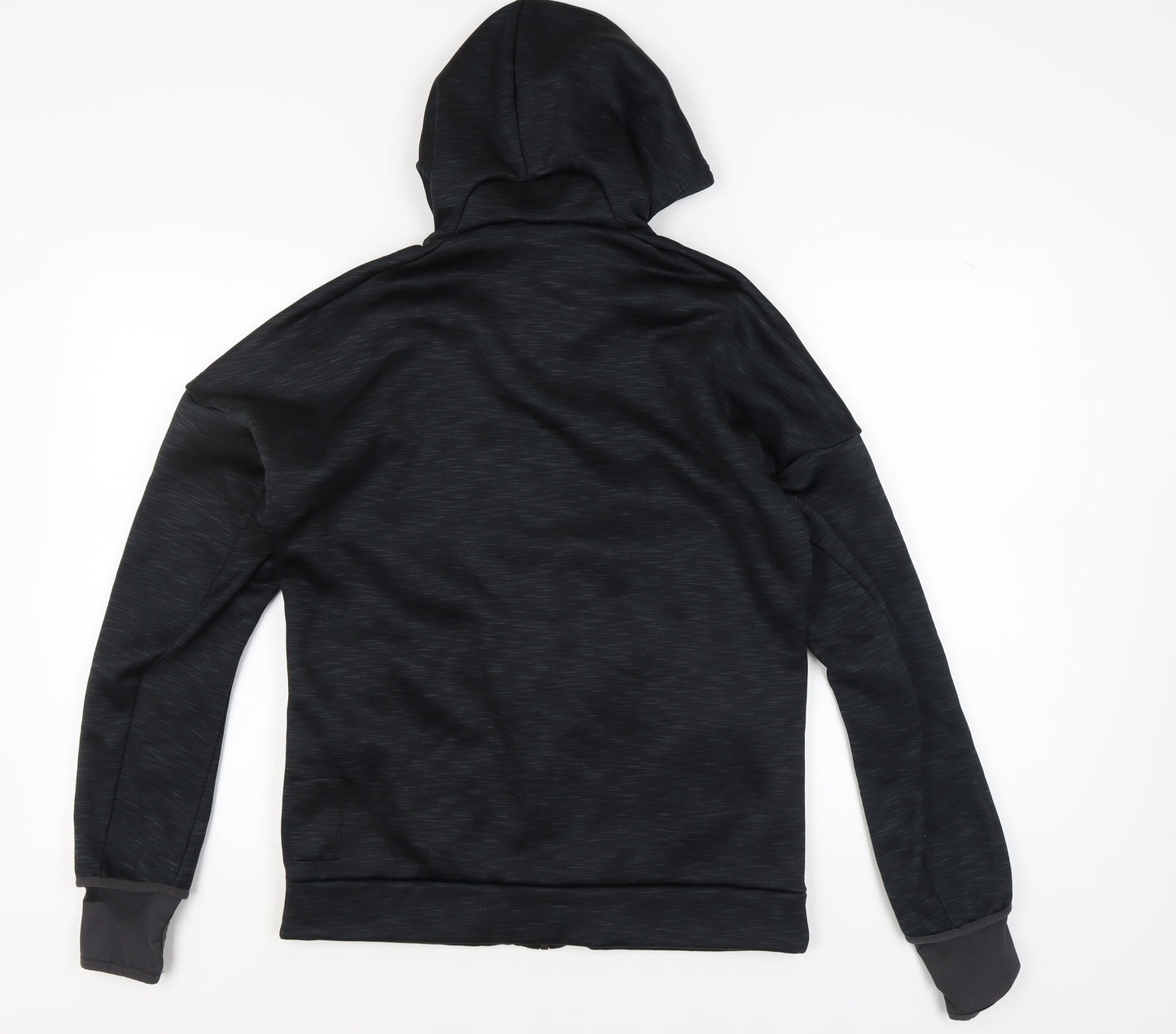 Adidas Men's Black Full Zip Hoodie, Size M