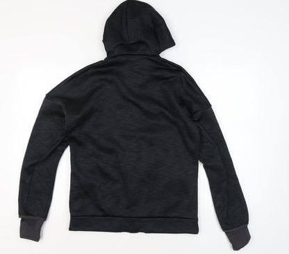 Adidas Men's Black Full Zip Hoodie, Size M