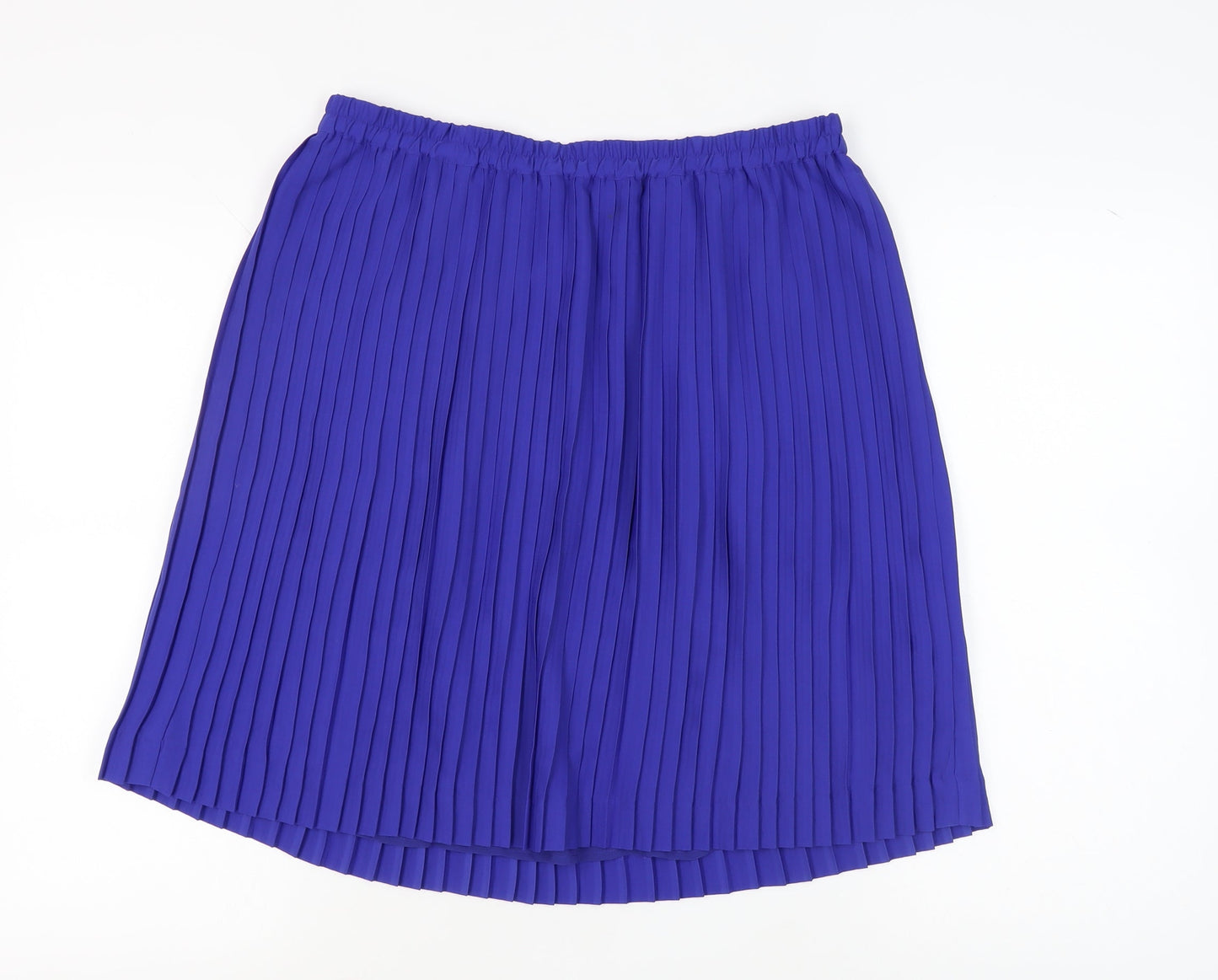 Banana Republic Women's Blue Pleated Skirt L