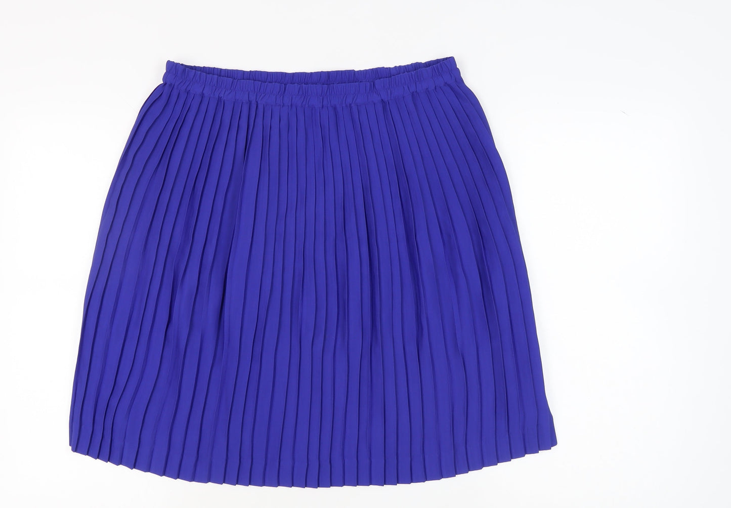 Banana Republic Women's Blue Pleated Skirt L