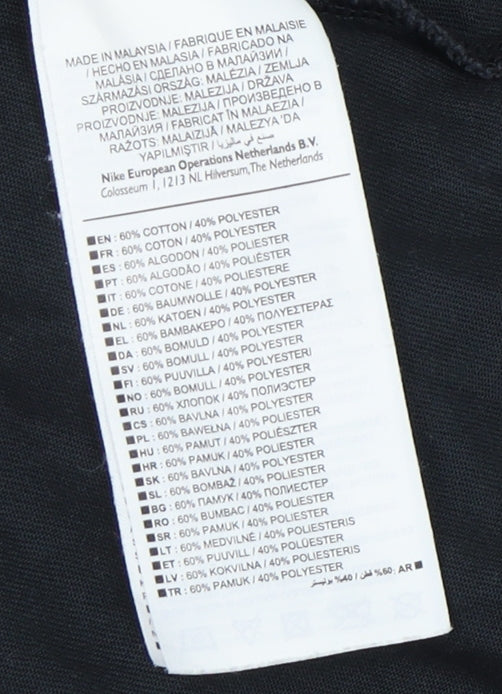 Nike Women's Black V-Neck T-Shirt L