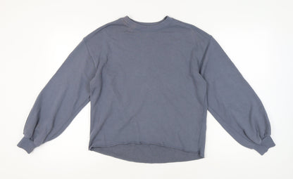 Abercrombie & Fitch Women's Grey Crew Neck Pullover Sweatshirt S