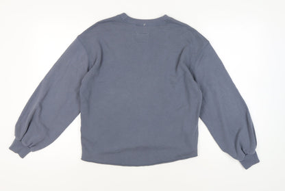 Abercrombie & Fitch Women's Grey Crew Neck Pullover Sweatshirt S