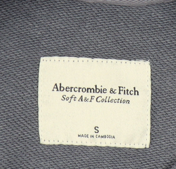 Abercrombie & Fitch Women's Grey Crew Neck Pullover Sweatshirt S