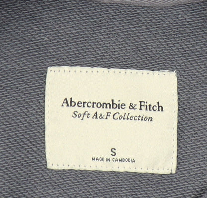 Abercrombie & Fitch Women's Grey Crew Neck Pullover Sweatshirt S