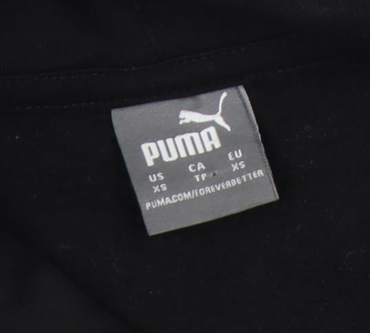 Puma Black Unisex XS Hoodie - Pullover with Logo