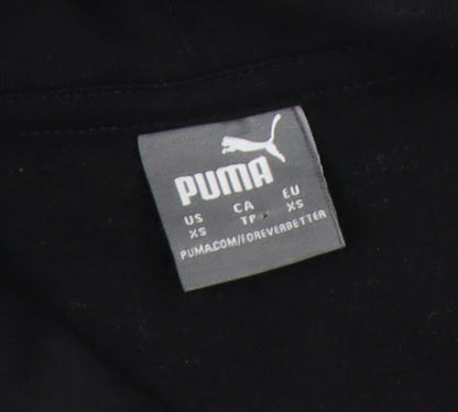 Puma Black Unisex XS Hoodie - Pullover with Logo