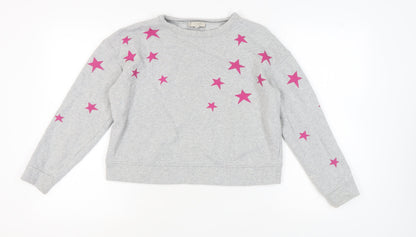 Hobbs Women's Grey Star Sweatshirt - Size S