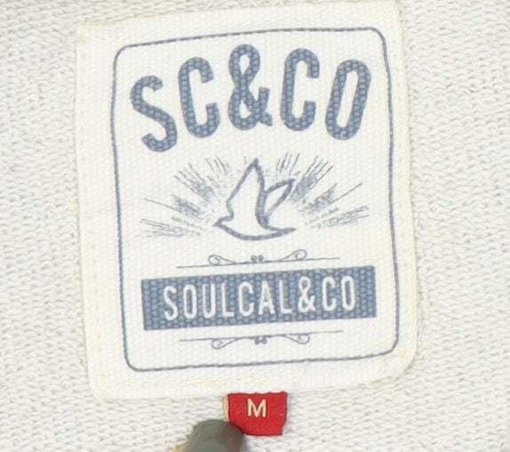 Mens UK Size M SoulCal & Co Grey Pullover Sweatshirt