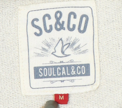 Mens UK Size M SoulCal & Co Grey Pullover Sweatshirt