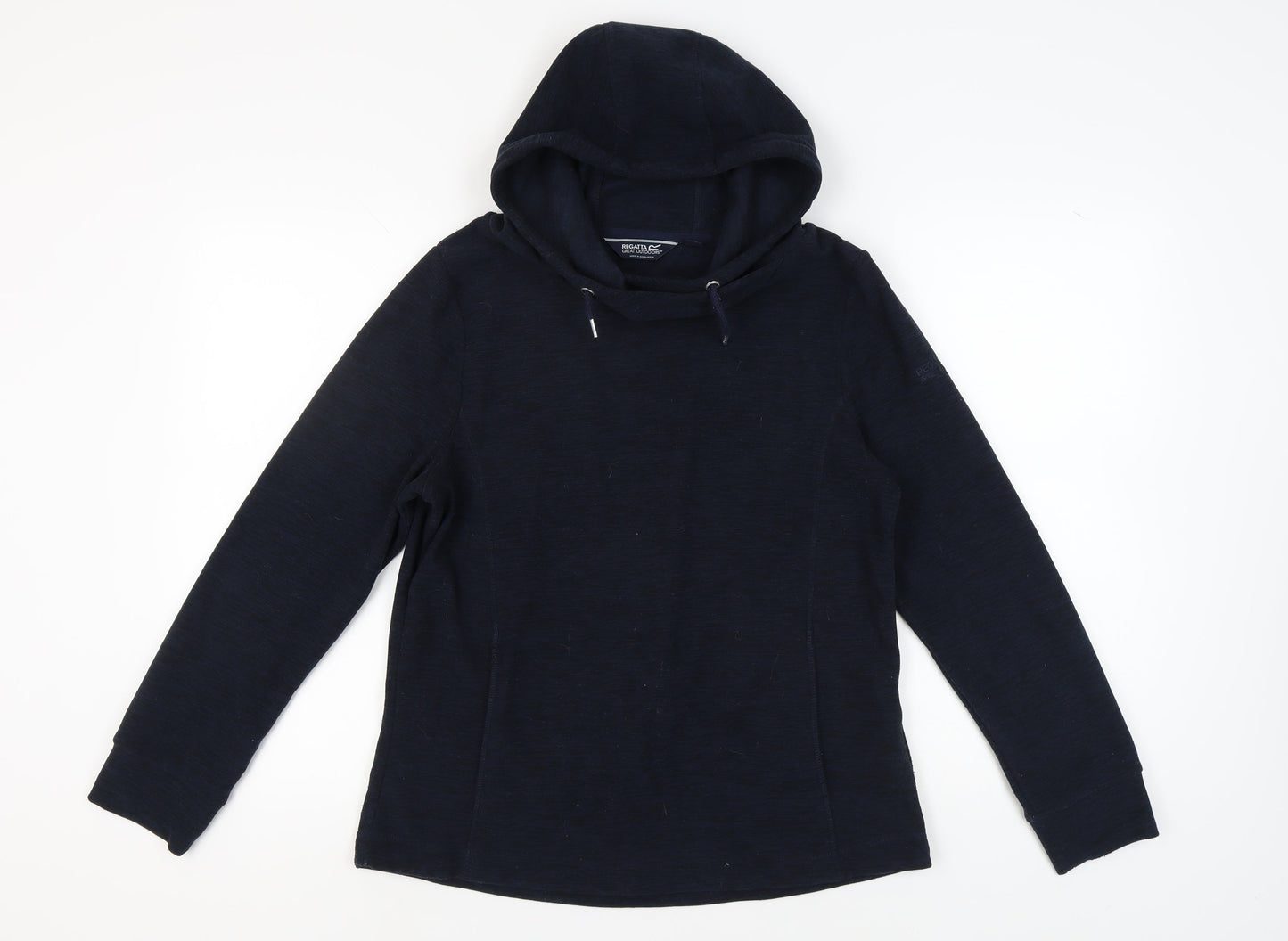 Regatta Women's Black Hoodie Size 12 with Drawstring