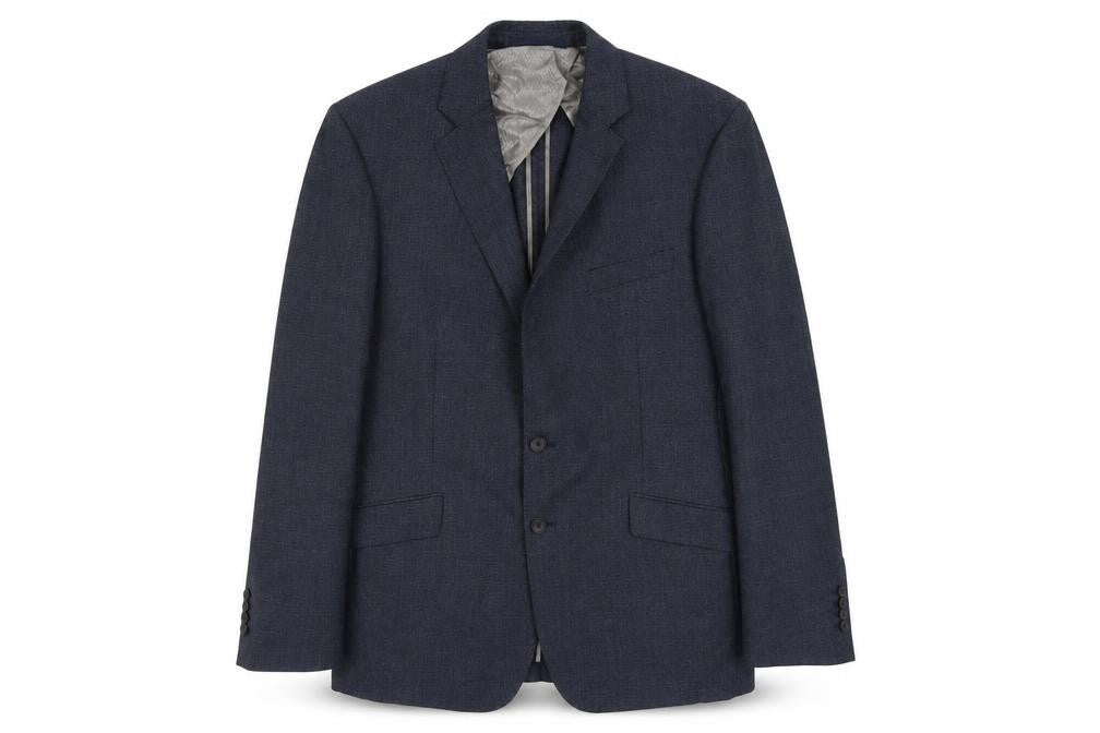Jaeger Men's Blue Tailored Blazer, Size 44L Formal