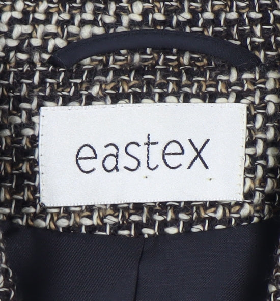 Eastex Women's Brown Check Blazer UK 14 Classic