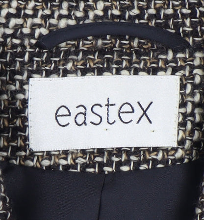 Eastex Women's Brown Check Blazer UK 14 Classic