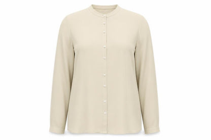 Womens UK Size 12 Viyella Beige  Blouse