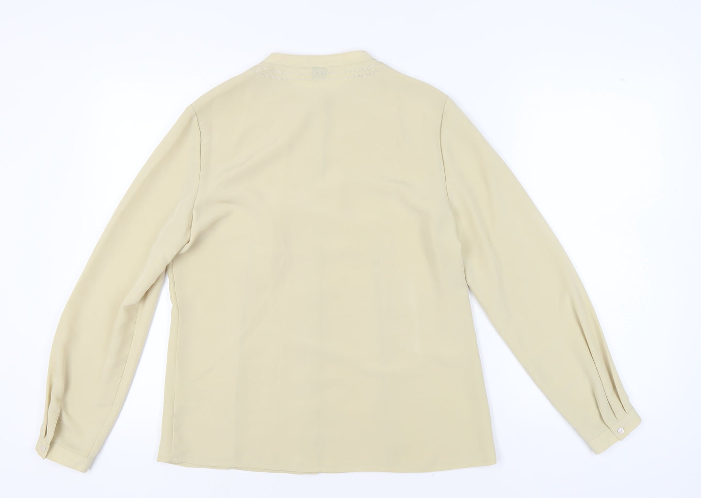 Womens UK Size 12 Viyella Beige  Blouse