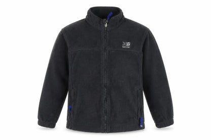 Front view of Karrimor boys’ black fleece jacket 13 years