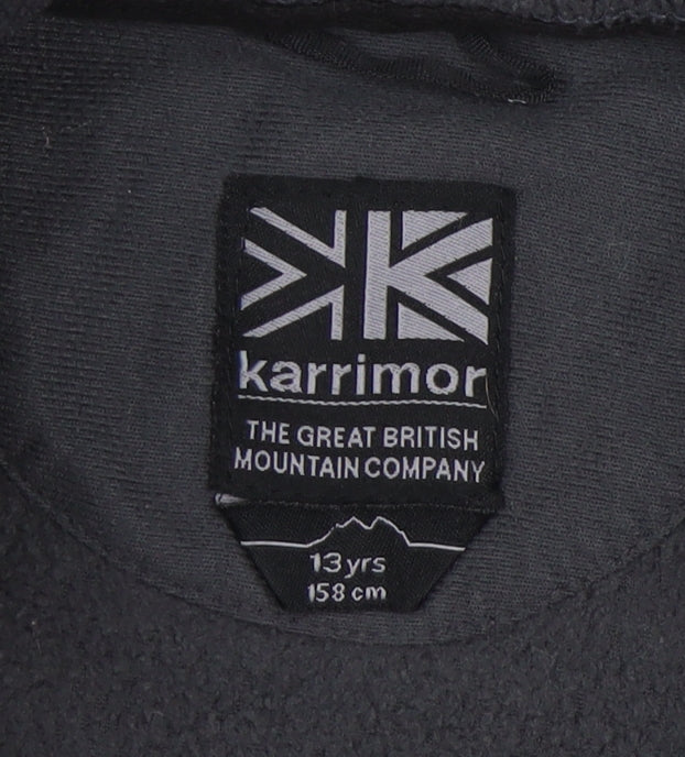 Karrimor Boys Black Fleece Jacket 13 Years