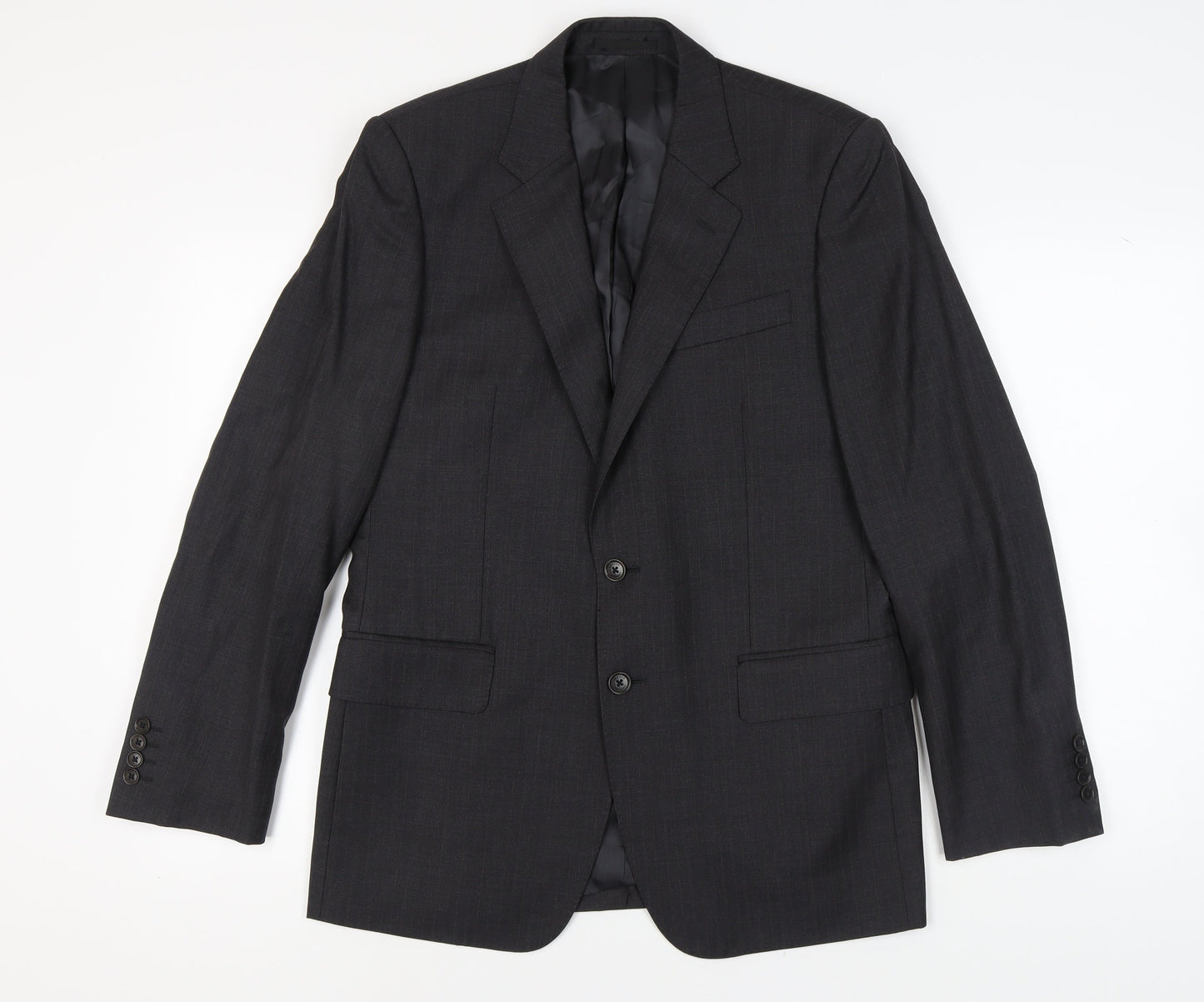 Mens UK Size 40 Jaeger Regular Black Suit Jacket