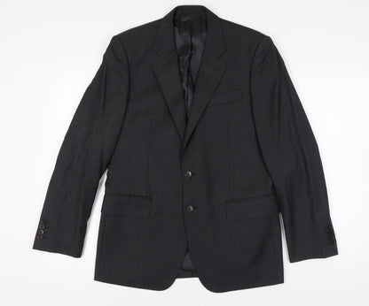 Mens UK Size 40 Jaeger Regular Black Suit Jacket