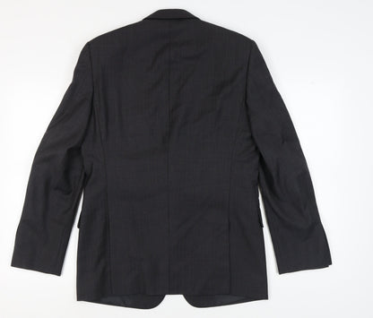 Mens UK Size 40 Jaeger Regular Black Suit Jacket