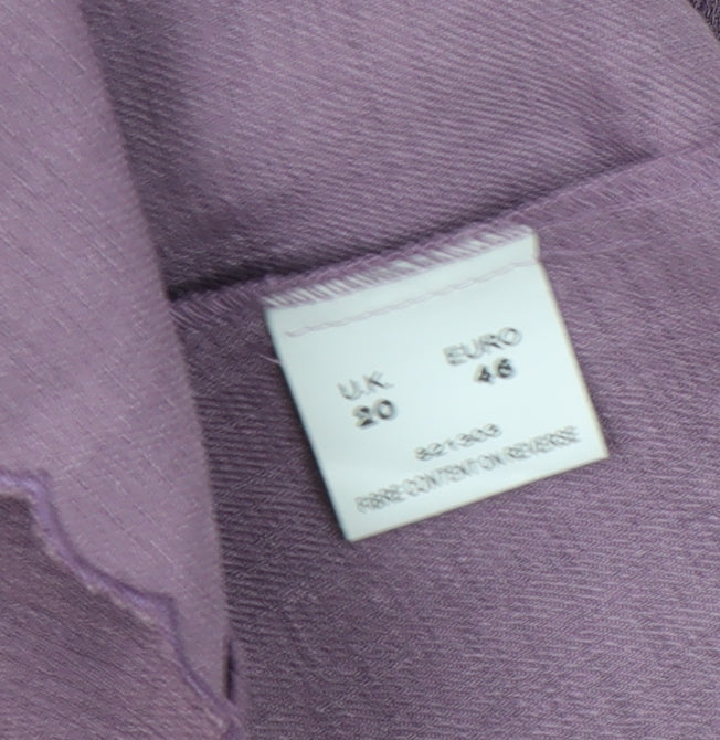 Eastex Women's Purple Suit Jacket Size 20