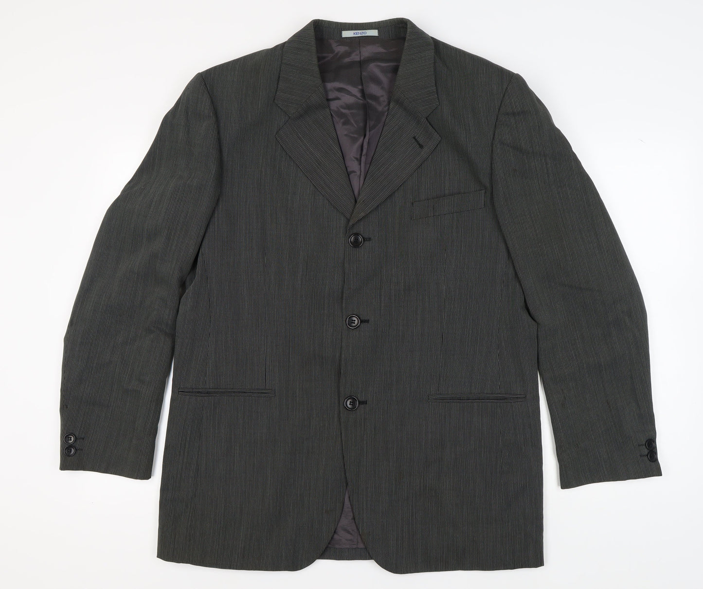 Mens UK Size 44 KENZO Regular Grey Suit Jacket