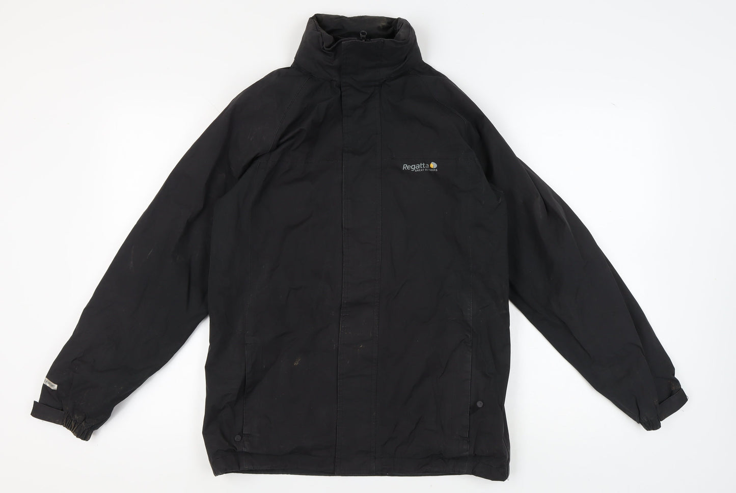 Mens UK Size 34 Regatta Black Rain Coat