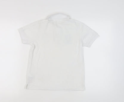 UEFA Euro 2020 Boys White Polo Shirt, Football, 11-12 Years