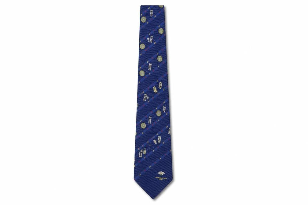 Masons Textiles Blue Men's Striped Polyester Tie