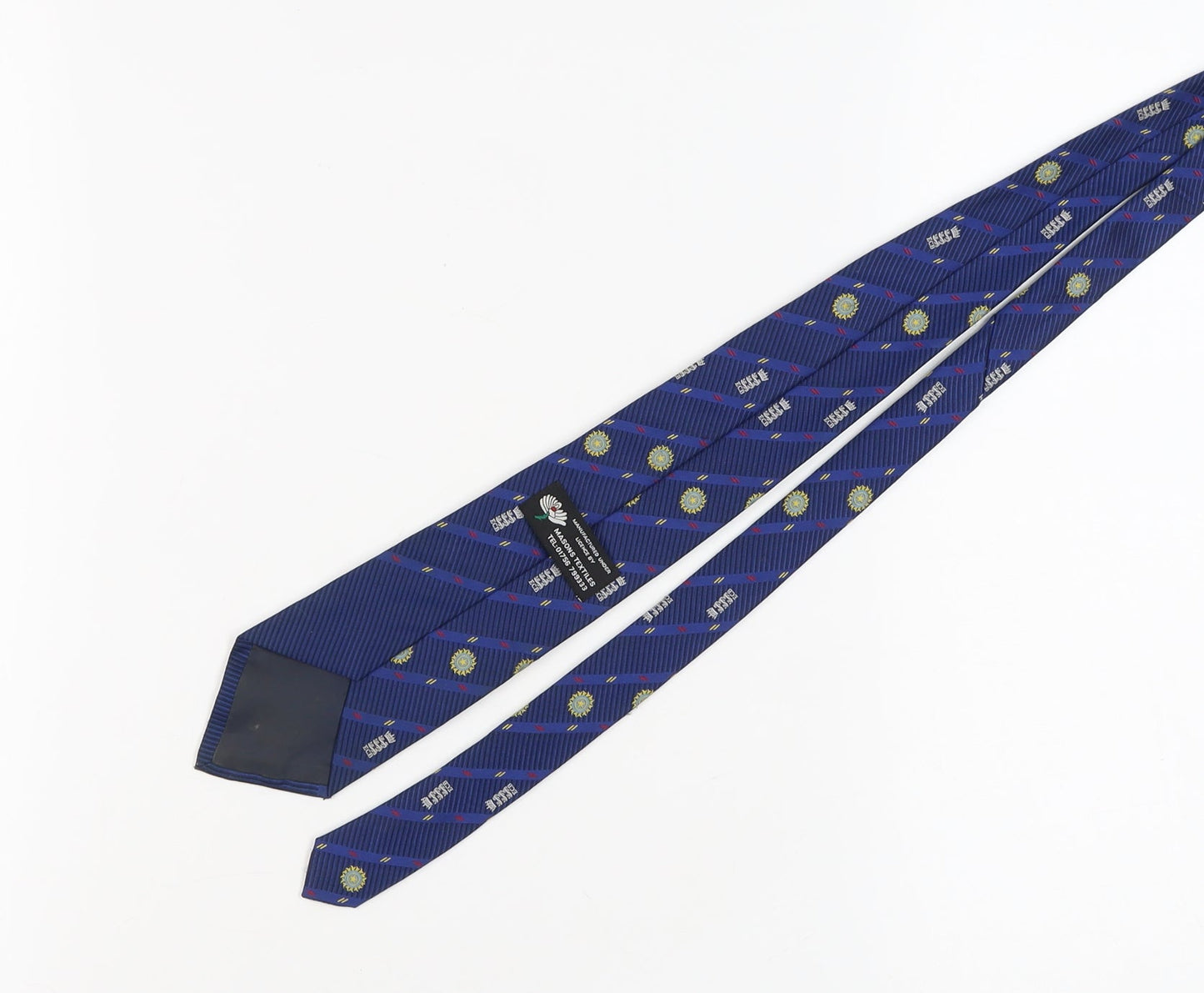 Masons Textiles Blue Men's Striped Polyester Tie