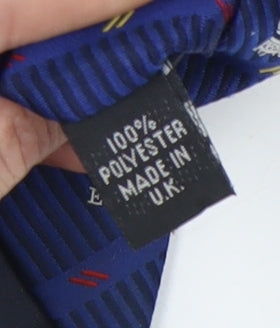 Masons Textiles Blue Men's Striped Polyester Tie