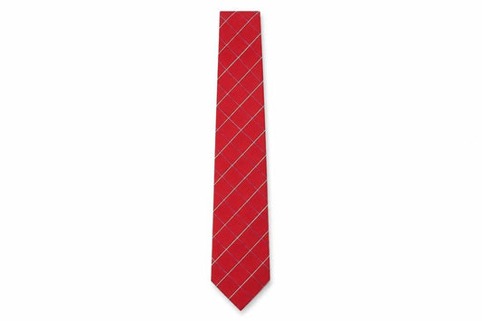 Mens Austin Reed Red Plaids & Checks 100% Silk  Tie