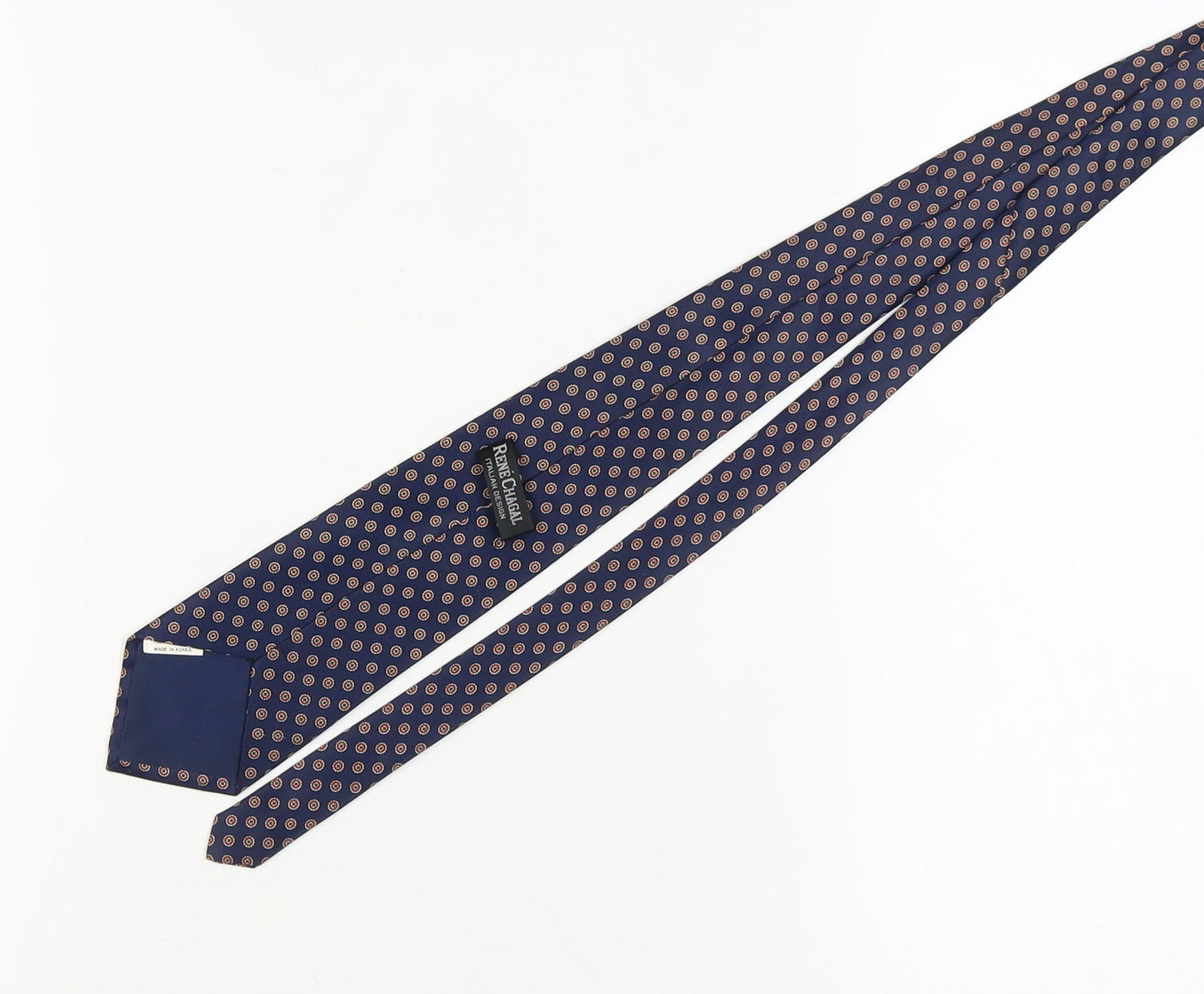 René Chagal Men's Blue Geometric Tie