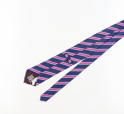 Marks and Spencer Men's Blue Striped Tie One Size