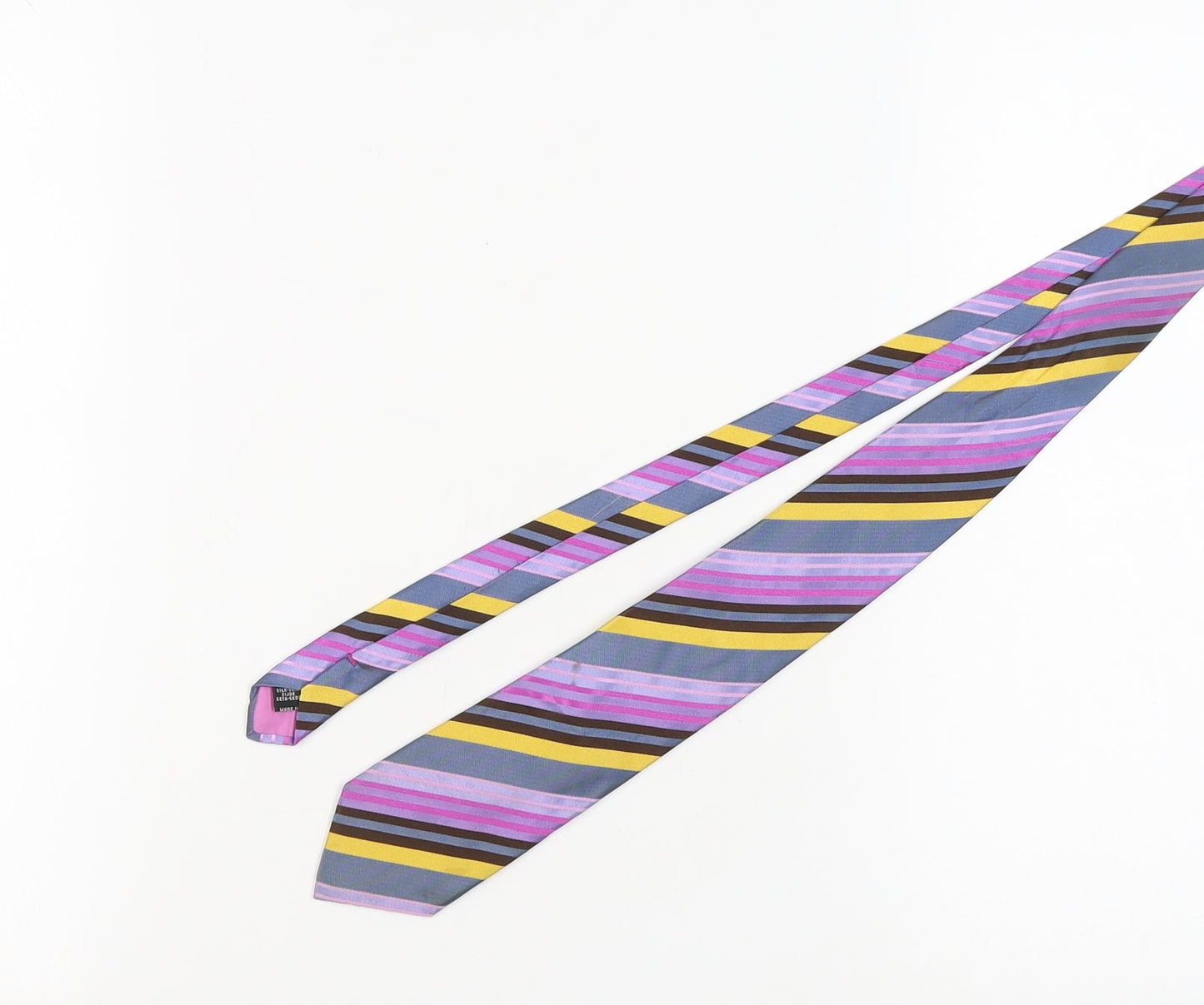 Nodus Men's Multicoloured Striped Silk Tie