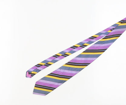 Nodus Men's Multicoloured Striped Silk Tie