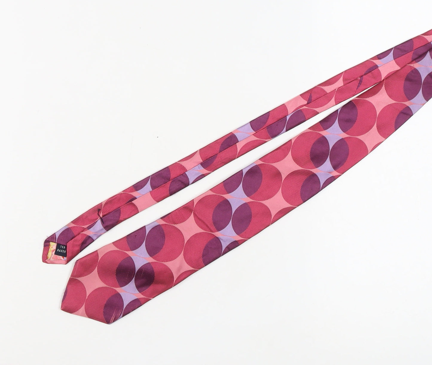 Ted Baker Men's Pink Geometric Silk Tie